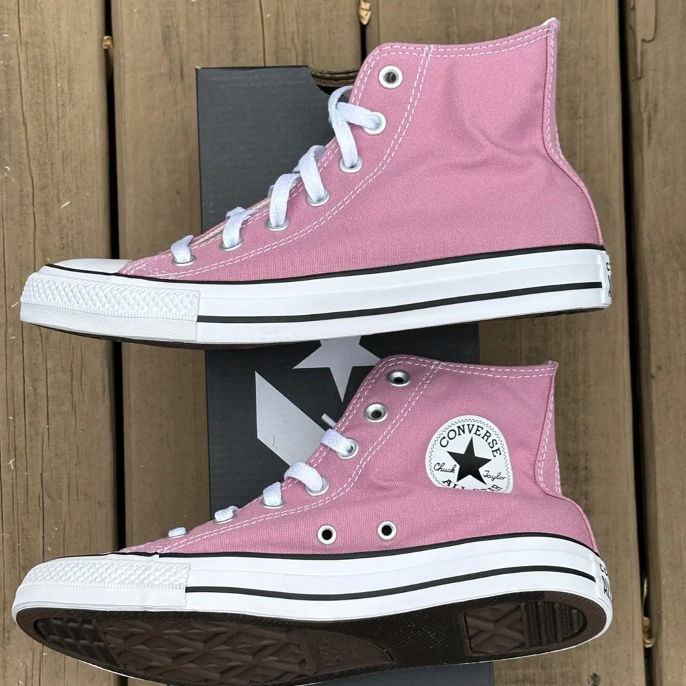 Converse CTAS High Pink Rose Canvas Casual Sneaker Womens 8 or Girls GS 6Y NEW